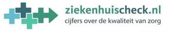 Logo Website Ziekenhuischeck.nl. cijfers over de kwaliteit van zorg